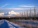 The HAARP facility near Gakona, Alaska, showing part of the extensive antenna array.